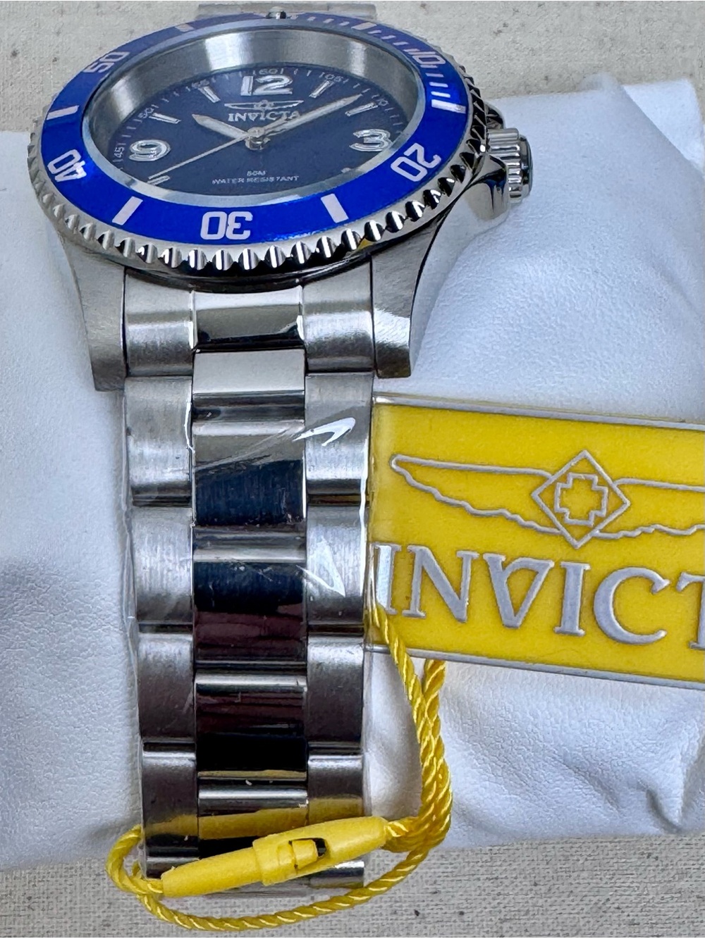Invicta Blue/Blue 40mm Stainless Steel Quartz Dive Watch 49341 NWT - Picture 5 of 9
